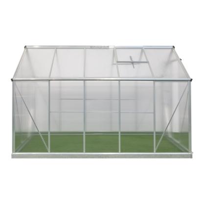 Westmann Flora 610 drivhus, aluminium/polycarbonat, sølv - 5,99 m²