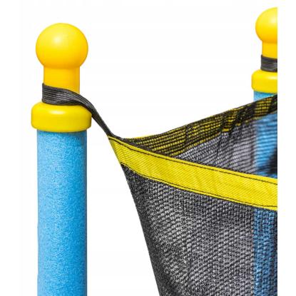 Viking Sports trampolin med net, blå/gul, Ø140 cm