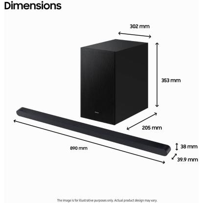 Samsung HW-S710D/XE soundbar med subwoofer, sort