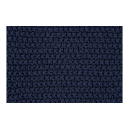 Santos plaid, bomuld, mørkeblå, 170 x 130 cm