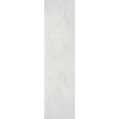Fibo Stone vådrumspanel med 60 x 80 cm fliselook, 10 x 600 x 2400 mm, bright marble high gloss