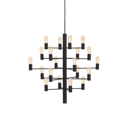 Herstal Manola LED lysekrone, 20 x E14, dæmpbar, sort