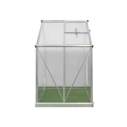 Westmann Flora 64 drivhus, aluminium/polycarbonat, sølv - 2,51 m²