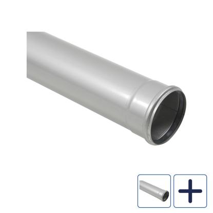BLÜCHER lige afløbsrør, syrefast stål, Ø50 mm