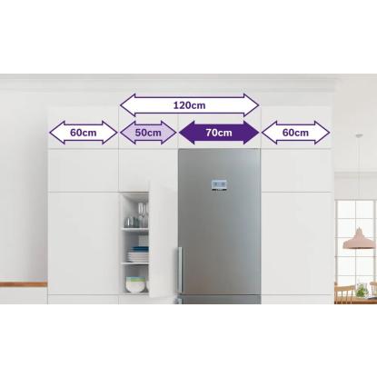 Bosch KGN49XWEA fritstående kølefryseskab, 330 + 108 liter