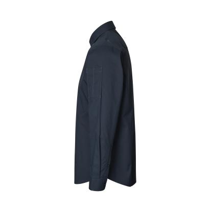 Seven Seas S66 Poplin skjorte med stretch, navy