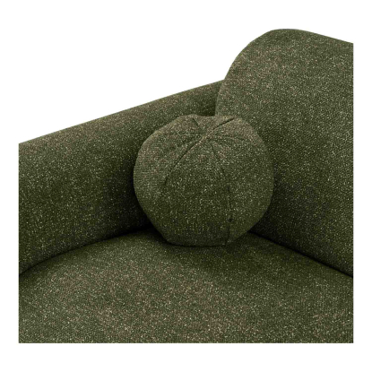Clyde højrevendt loungesofa med to puder, olivengrøn