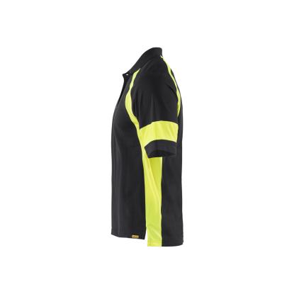Blåkläder 3528 poloshirt, sort/hi-vis gul