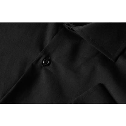 Seven Seas SS7 Poplin skjorte, modern, sort