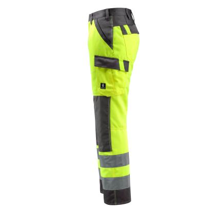 MASCOT SAFE LIGHT Maitland arbejdsbukser med knælommer, hi-vis gul/mørk antracit