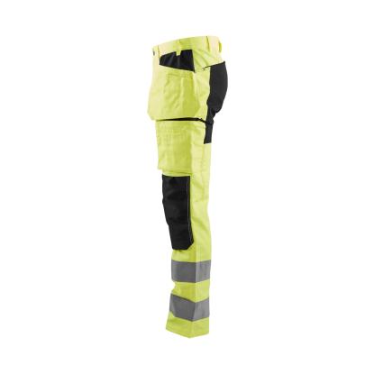 Blåkläder 1552 high vis buks med stretch, hi-vis gul/sort
