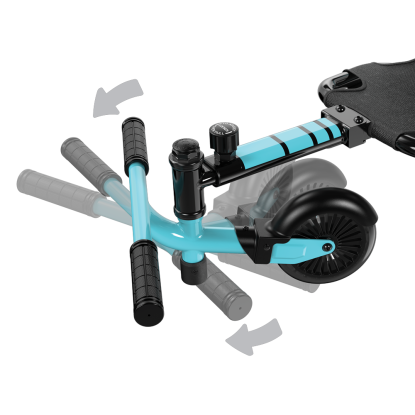 Razor crazy card shuffle go-cart, lyseblå