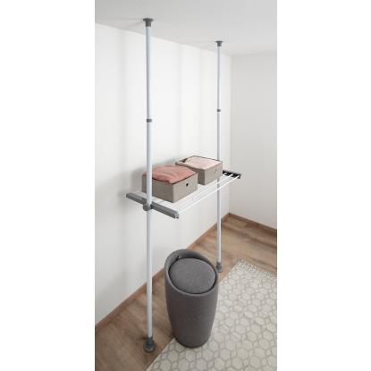 WENKO Hercules justerbar hylde,  73-120 x 4 x 42,5 cm, hvid