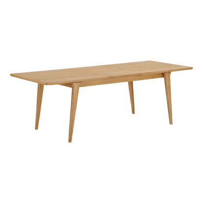 Darwin spisebord med tillægsplade, egefiner, 90 x 180-230 cm