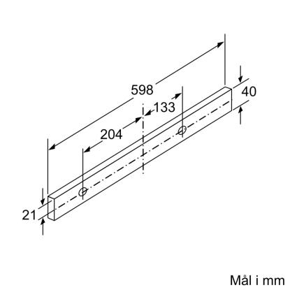 Siemens iQ300 skabsintegreret emhætte LI64MA531, sølvmetallic, 60 cm