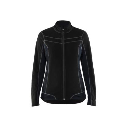 Blåkläder 4924 dame microfleece jakke, sort