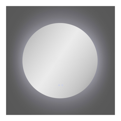 Kiama spejl med LED, Ø80 cm