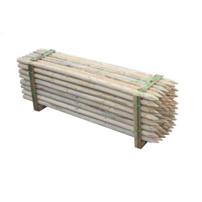 NSH pæl, ubehandlet, Ø7 x 200 cm - 1 stk.