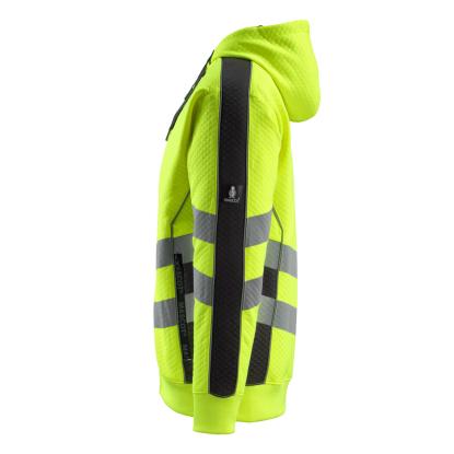 MASCOT SAFE SUPREME Corby hættetrøje med lynlås, hi-vis gul/sort
