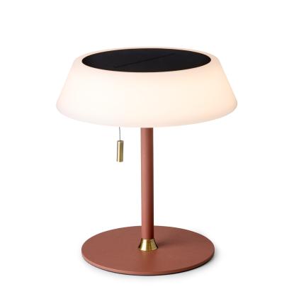 Halo Design Solar transportabel LED bordlampe, H19 cm, dæmpbar, terracotta/opal