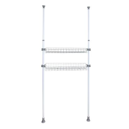 WENKO Hercules trådkurve, 94 x 38 x 8 cm, hvid - 2 stk.