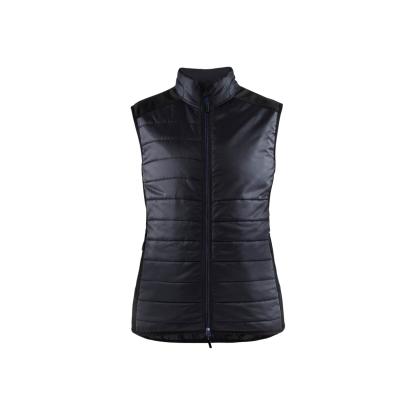 Blåkläder 3864 dame vest foret, sort/mørk marineblå