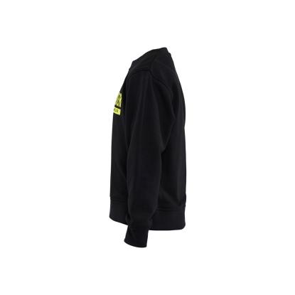 Blåkläder 5205 sweatshirt til børn, sort/hi-vis gul