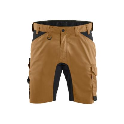 Blåkläder 1753 håndværker shorts med stretch, nougat/sort