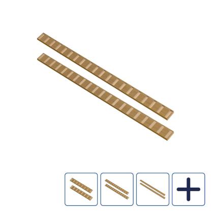 I-Wood top- & bundprofil til DivideWall rumdeler, klar olieret, MDF med egefinér