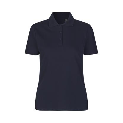 ID 0587 poloshirt, økologisk, dame, navy