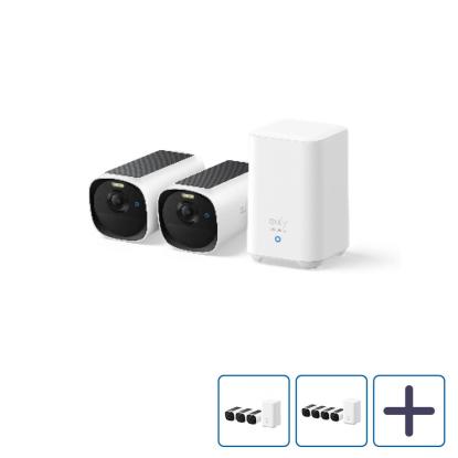 eufy E40 eufyCam sikkerhedskamera med HomeBase 2, 2K, solcelledrevet