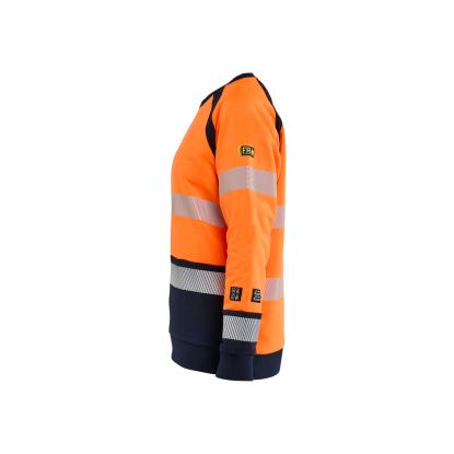 Blåkläder 3454 dame multinorm sweatshirt inherent, hi-vis orange/marineblå
