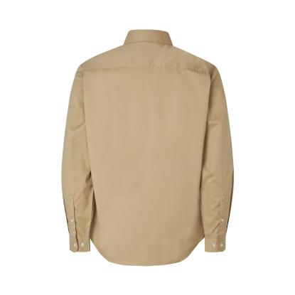 Seven Seas S66 Poplin skjorte med stretch, sand