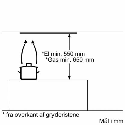 Bosch DLN53AA70 skabsintegreret emhætte, grå, 53 cm
