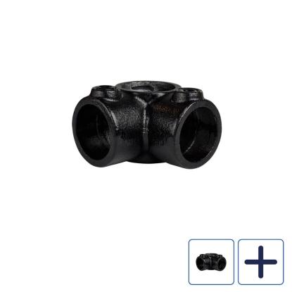 Clarrods Clamps CL116 3-vejs hjørne 90°, sort