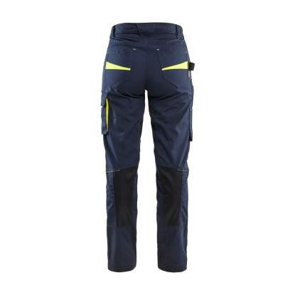 Blåkläder 7195 dame service buks med stretch, mørk marineblå/hi-vis gul