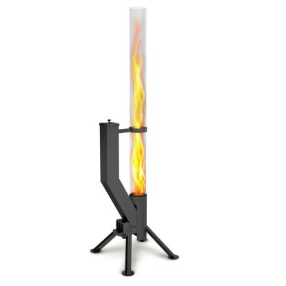 Gardenflare Premium ildrør, sort, H148 cm