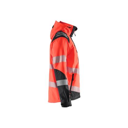 Blåkläder 4491 high vis softshelljakke, hi-vis rød/sort