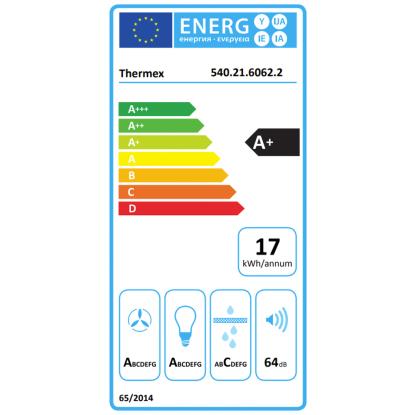Thermex Vertical 5060 væghængt emhætte, sort, 60 cm