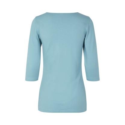ID 0597 Stretch T-shirt med korte ærmer, dame, støvet aqua