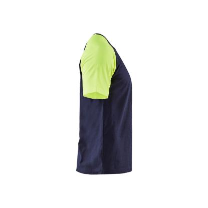 Blåkläder 3515 t-shirt, marineblå/hi-vis gul