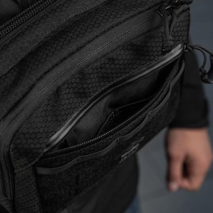 M-TAC Elite Hex EDC skuldertaske, sort
