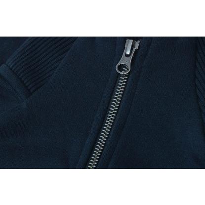 ID 0628 sweat cardigan med lynlås, navy