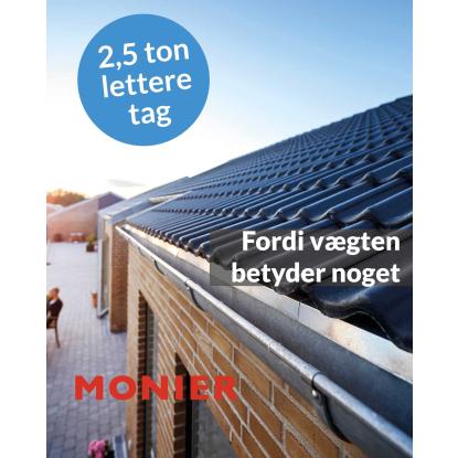 Monier B&C 25 Classic betontagsten, sort