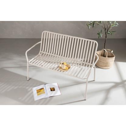 Venture Design Peking bænk, beige, 85 x 130 x 64 cm