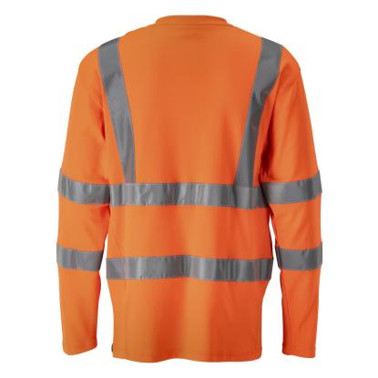 MASCOT SAFE CLASSIC T-shirt, langærmet, hi-vis orange