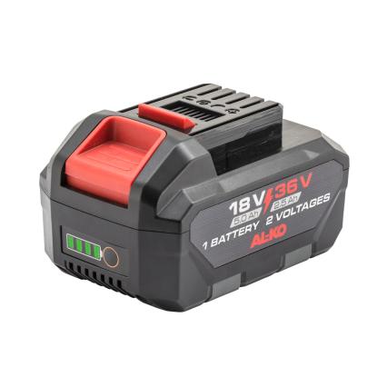 AL-KO 38.6 Li Combi Care Comfort vertikalskærer med 2 x 2,5 Ah, 18 V/36 V batterier og lader, 400 m²