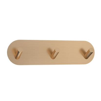House Lucca knagerække med 3 knager, rosaguld, 180 x 48 x 30 mm