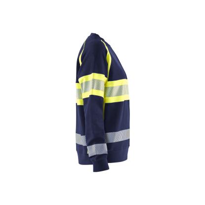 Blåkläder 3409 dame high vis sweatshirt, marineblå/hi-vis gul