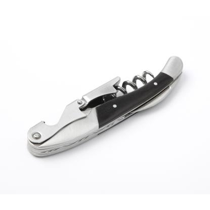Steel-Function luksus tjenerproptrækker, mat stål og træ, 12 cm